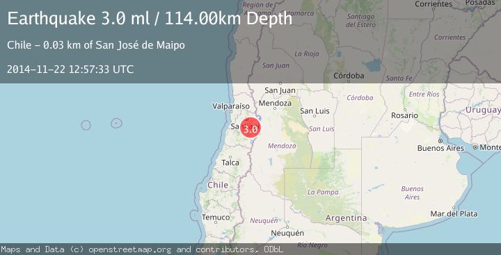 Map of REGION METROPOLITANA, CHILE