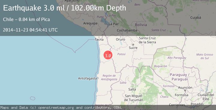 Map of TARAPACA, CHILE