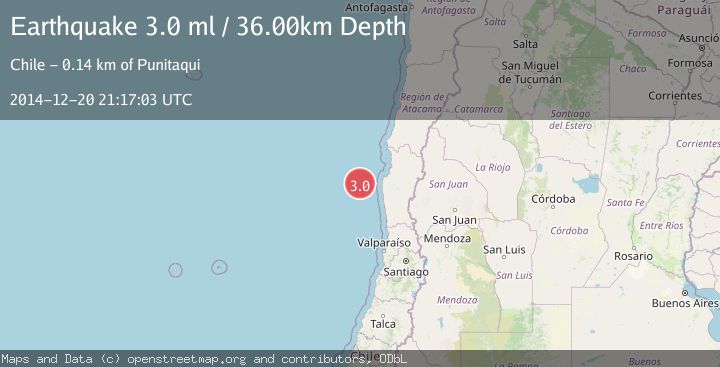 Map of OFFSHORE COQUIMBO, CHILE