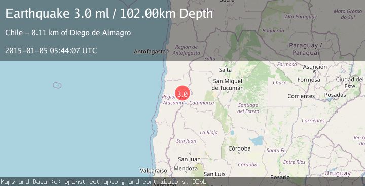 Map of ATACAMA, CHILE
