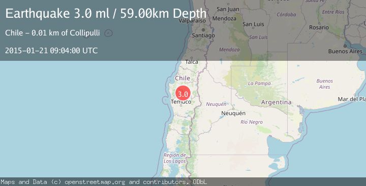Map of ARAUCANIA, CHILE