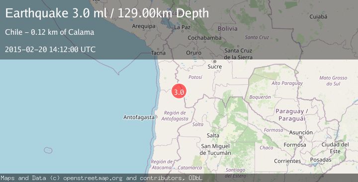 Map of ANTOFAGASTA, CHILE