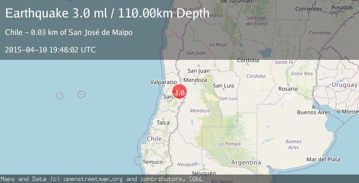 Map of REGION METROPOLITANA, CHILE