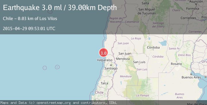 Map of OFFSHORE COQUIMBO, CHILE