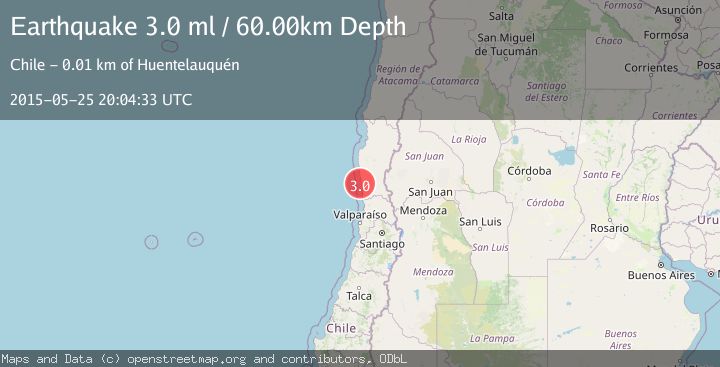 Map of OFFSHORE COQUIMBO, CHILE