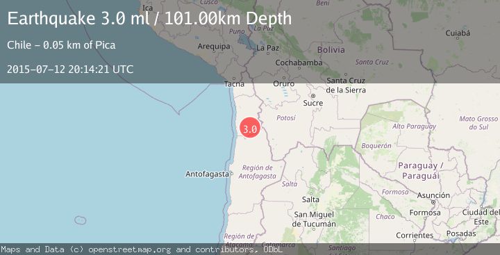 Map of TARAPACA, CHILE