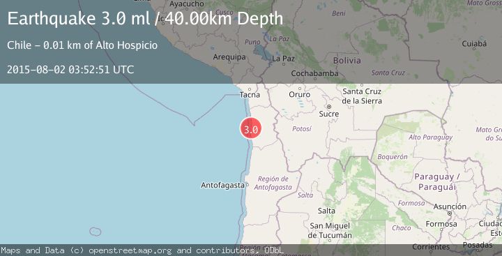 Map of OFFSHORE TARAPACA, CHILE