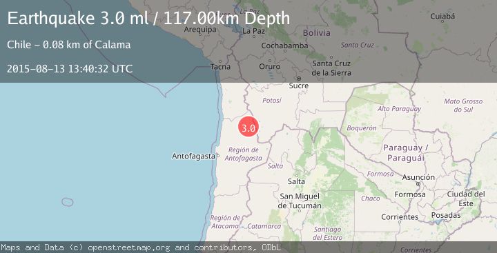 Map of ANTOFAGASTA, CHILE