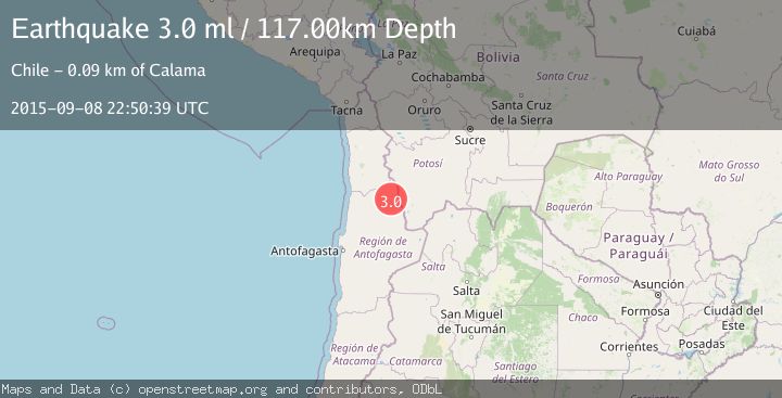 Map of ANTOFAGASTA, CHILE