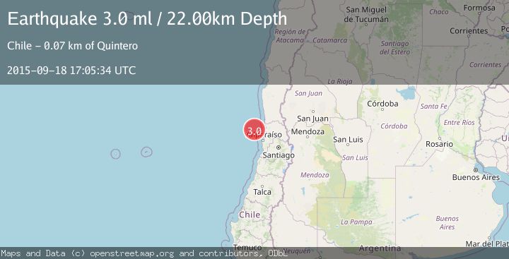 Map of OFFSHORE VALPARAISO, CHILE