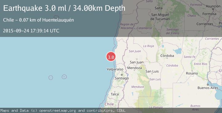 Map of OFFSHORE COQUIMBO, CHILE