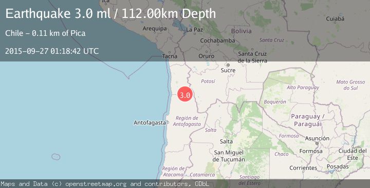 Map of ANTOFAGASTA, CHILE