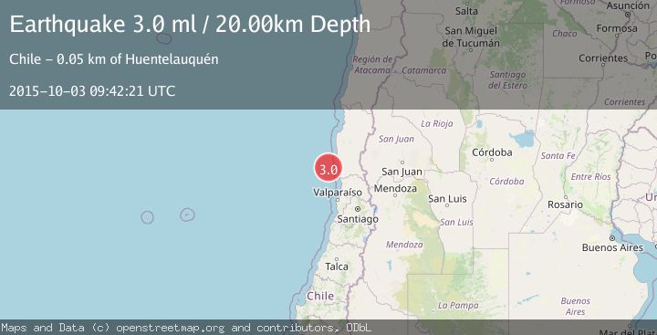 Map of OFFSHORE COQUIMBO, CHILE
