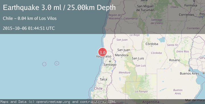 Map of OFFSHORE VALPARAISO, CHILE