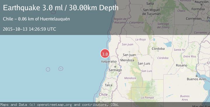 Map of OFFSHORE COQUIMBO, CHILE