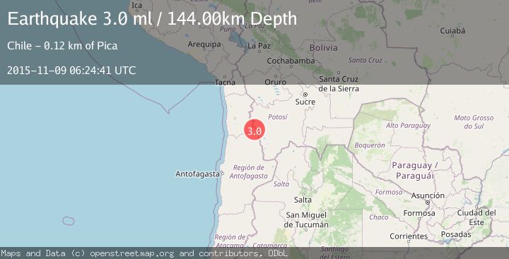 Map of ANTOFAGASTA, CHILE