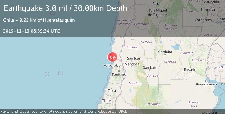 Map of OFFSHORE COQUIMBO, CHILE