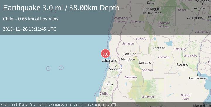Map of OFFSHORE COQUIMBO, CHILE
