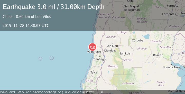 Map of OFFSHORE COQUIMBO, CHILE