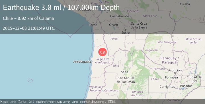 Map of ANTOFAGASTA, CHILE