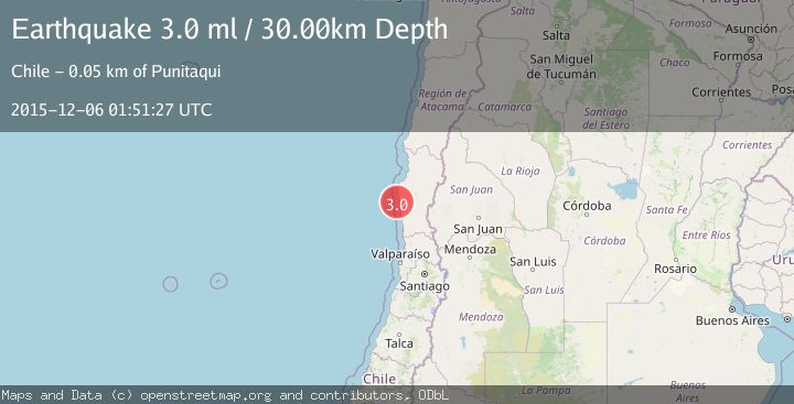 Map of OFFSHORE COQUIMBO, CHILE