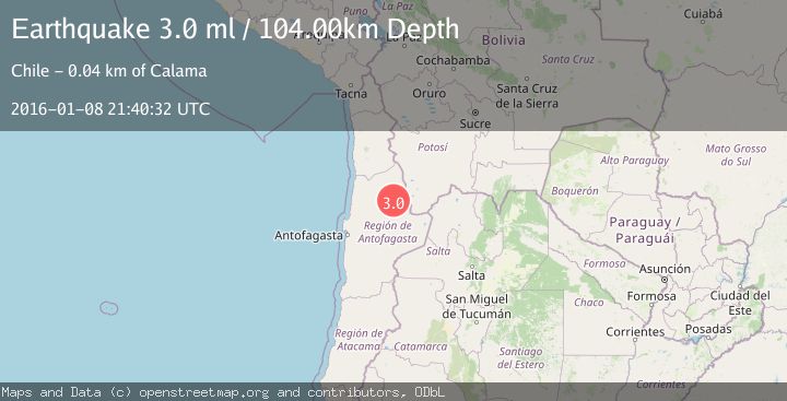 Map of ANTOFAGASTA, CHILE