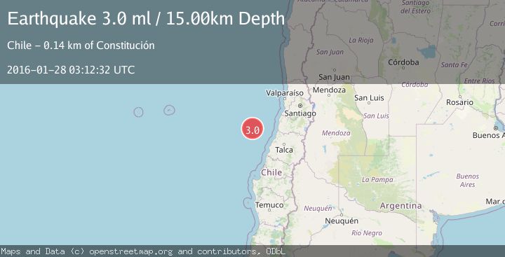Map of OFF COAST OF O'HIGGINS, CHILE
