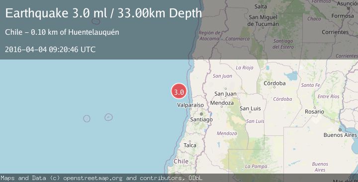 Map of OFF COAST OF COQUIMBO, CHILE