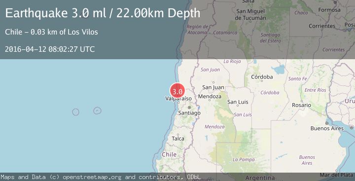 Map of OFFSHORE COQUIMBO, CHILE