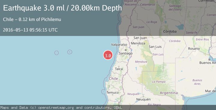 Map of OFF COAST OF O'HIGGINS, CHILE