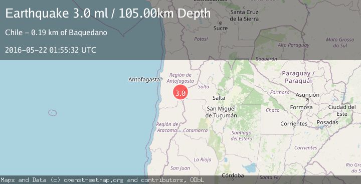 Map of ANTOFAGASTA, CHILE