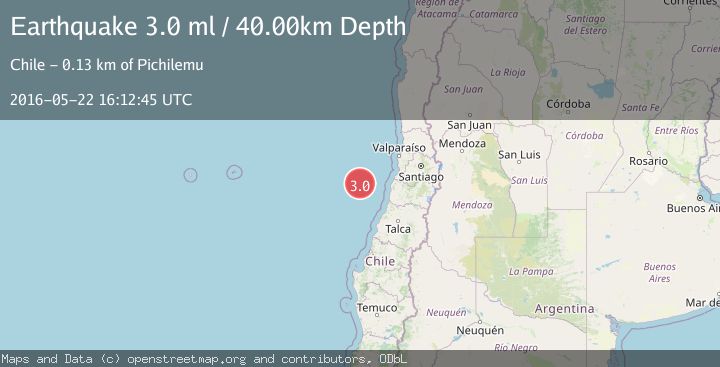 Map of OFF COAST OF O'HIGGINS, CHILE