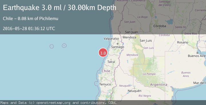 Map of OFFSHORE MAULE, CHILE