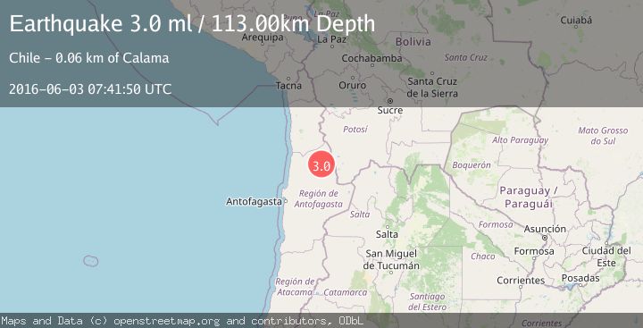 Map of ANTOFAGASTA, CHILE
