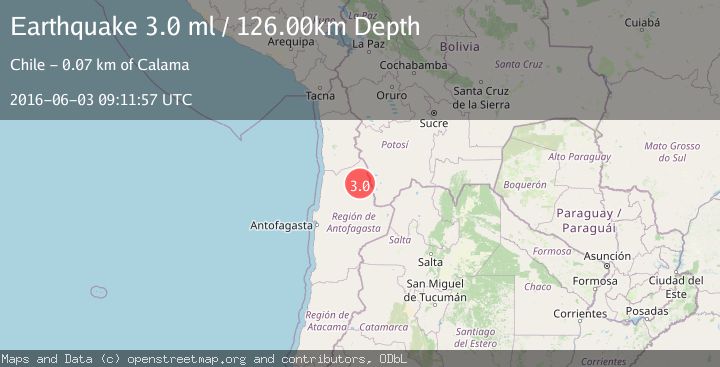 Map of ANTOFAGASTA, CHILE