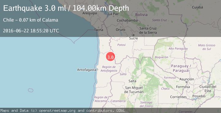 Map of ANTOFAGASTA, CHILE