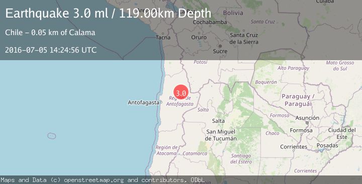 Map of ANTOFAGASTA, CHILE