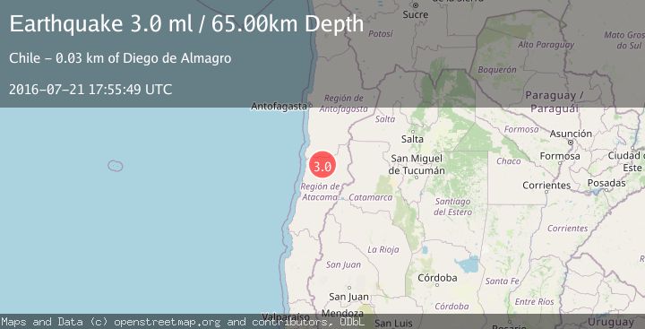 Map of ATACAMA, CHILE