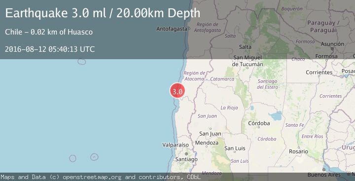 Map of OFFSHORE ATACAMA, CHILE