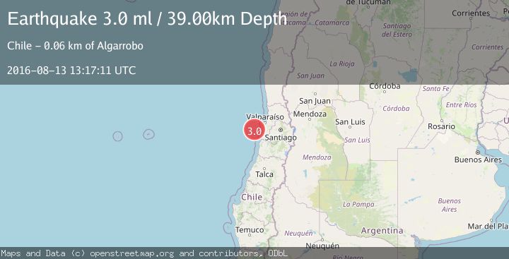Map of OFFSHORE VALPARAISO, CHILE