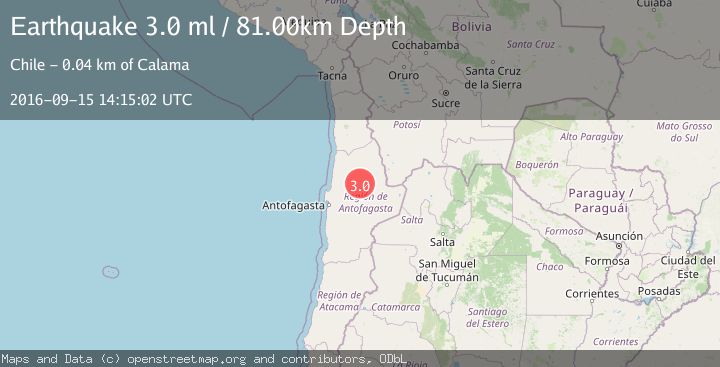Map of ANTOFAGASTA, CHILE