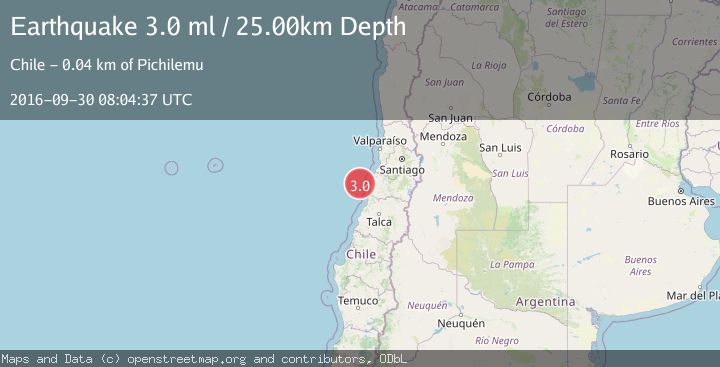 Map of OFFSHORE O'HIGGINS, CHILE