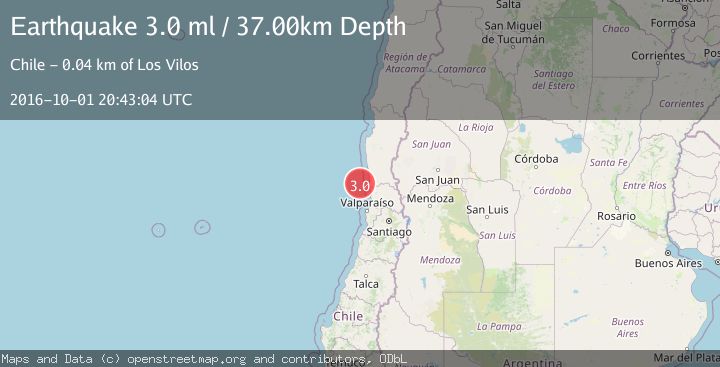 Map of OFFSHORE COQUIMBO, CHILE