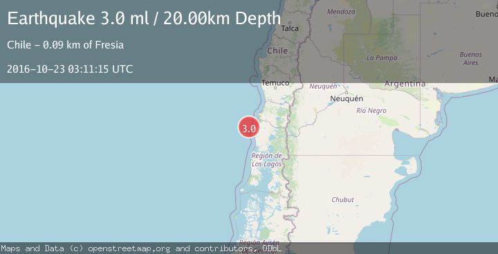 Map of OFFSHORE LOS LAGOS, CHILE