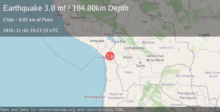 Map of TARAPACA, CHILE