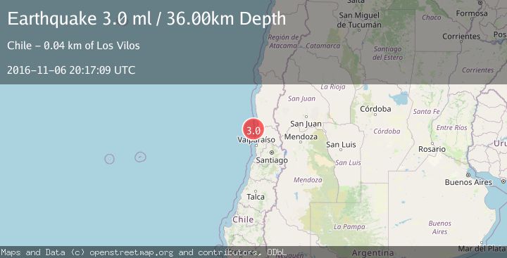 Map of OFFSHORE VALPARAISO, CHILE