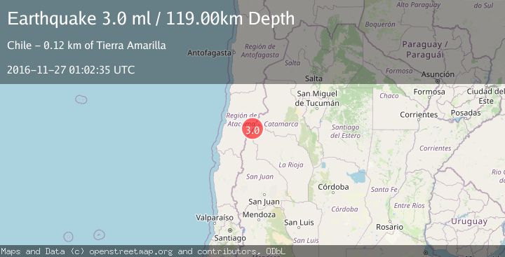 Map of ATACAMA, CHILE