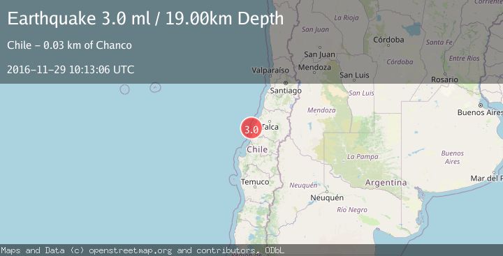 Map of OFFSHORE MAULE, CHILE