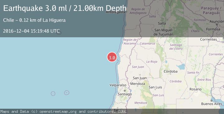 Map of OFFSHORE COQUIMBO, CHILE