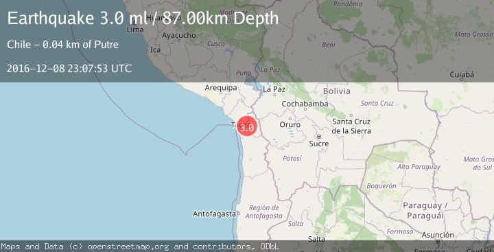 Map of TARAPACA, CHILE
